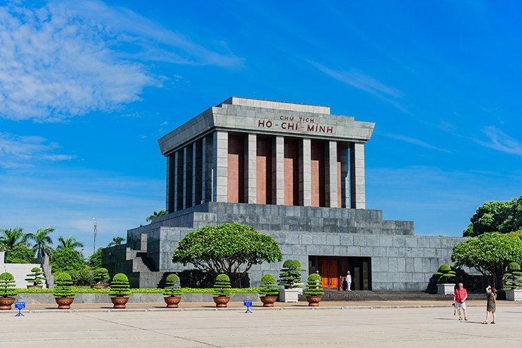 The Exterior of the Ho Chi Minh Mausoleum in Hanoi