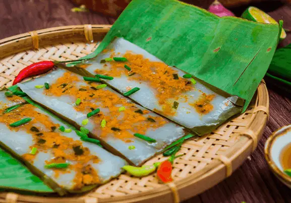 Banh Name - Hue's famous steam rice cake