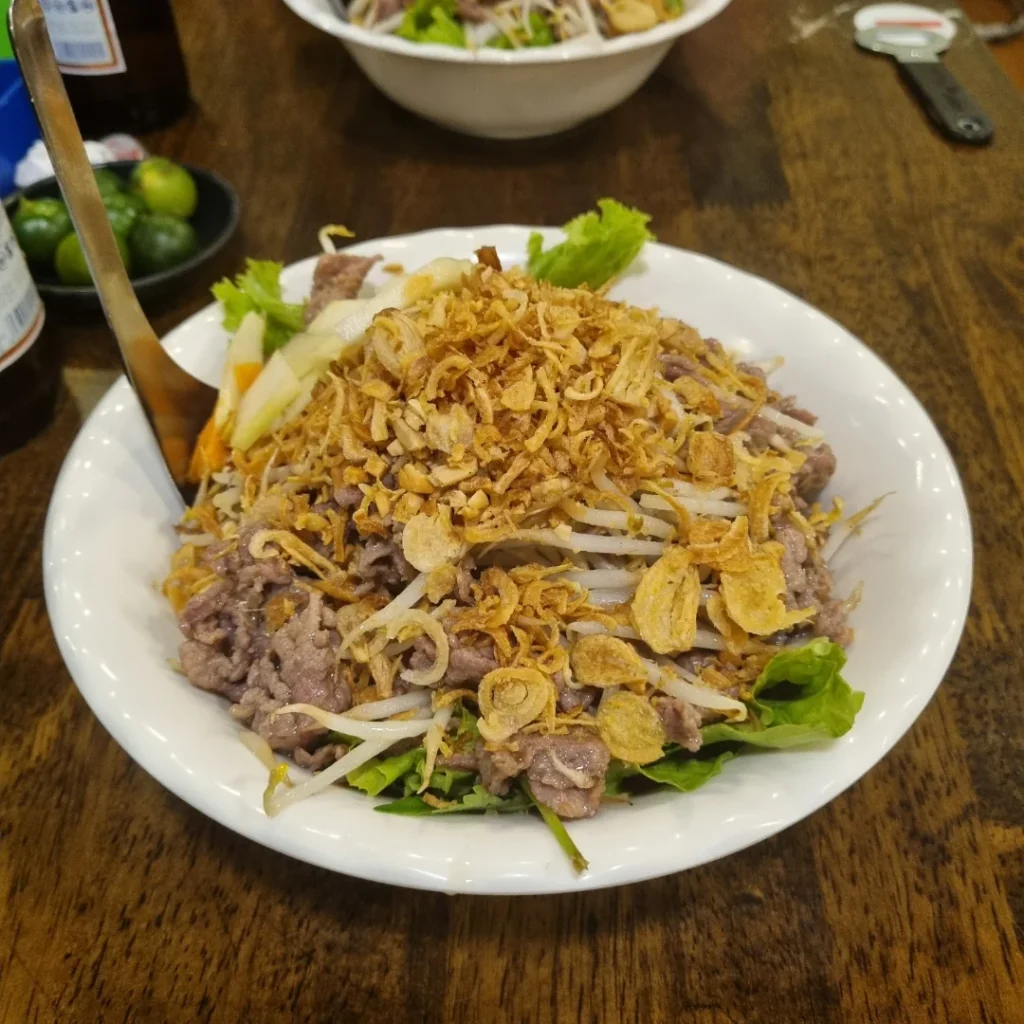 bun bo nam bo Hanoi dry noodles