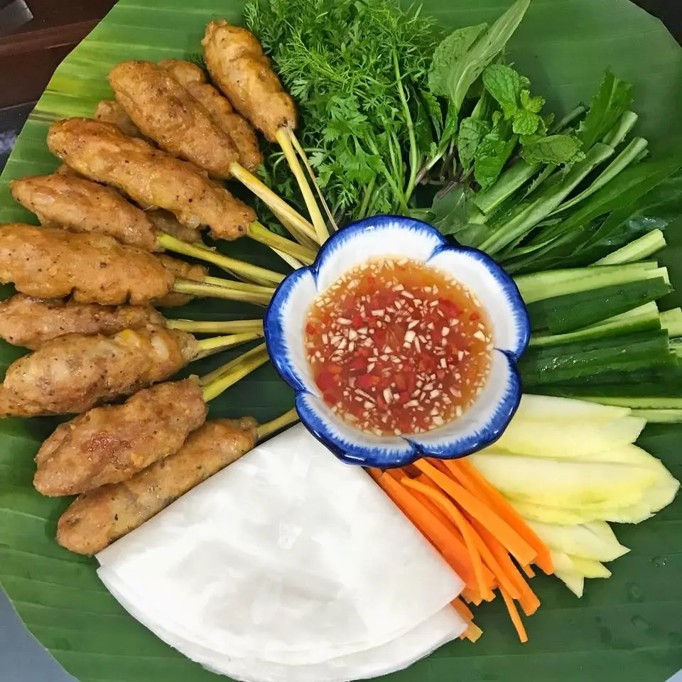 Nem Lui - Hue's Lemongrass Pork Skewers