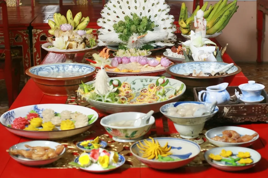 A spread of Royal Cuisine in Hue