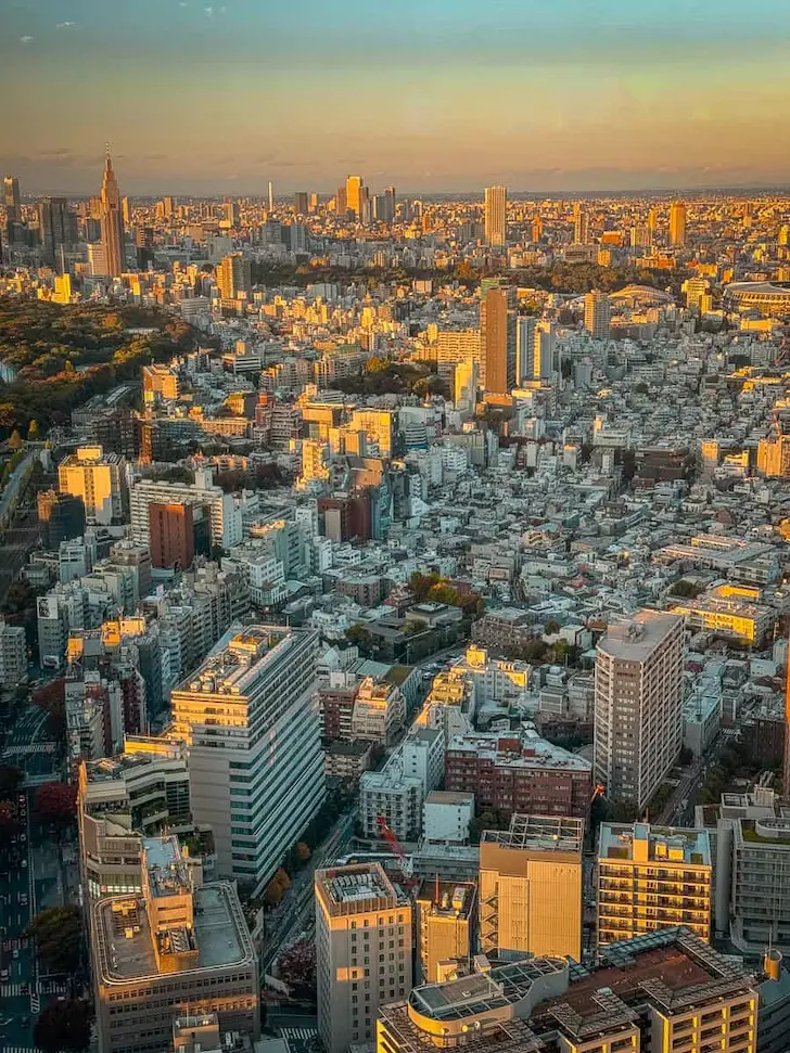 Shibuya Sky sunset view on a 5 day Tokyo itinerary for first timers