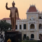 A statue of Ho Chi Minh, in Ho Chi Minh City Vietnam