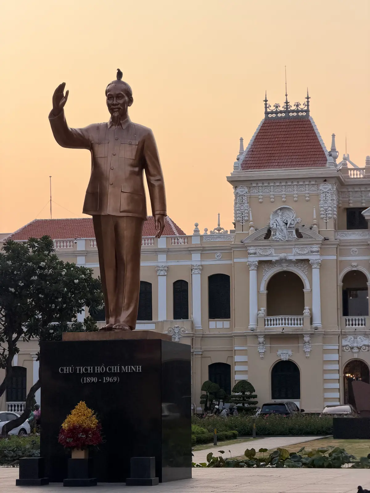 A statue of Ho Chi Minh, in Ho Chi Minh City Vietnam