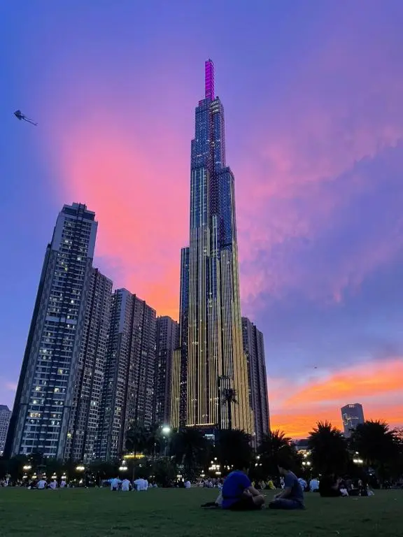Landmark 81 and Vinhomes Central Park in Binh Thanh, an area to stay in Ho Chi Minh City for skyline views