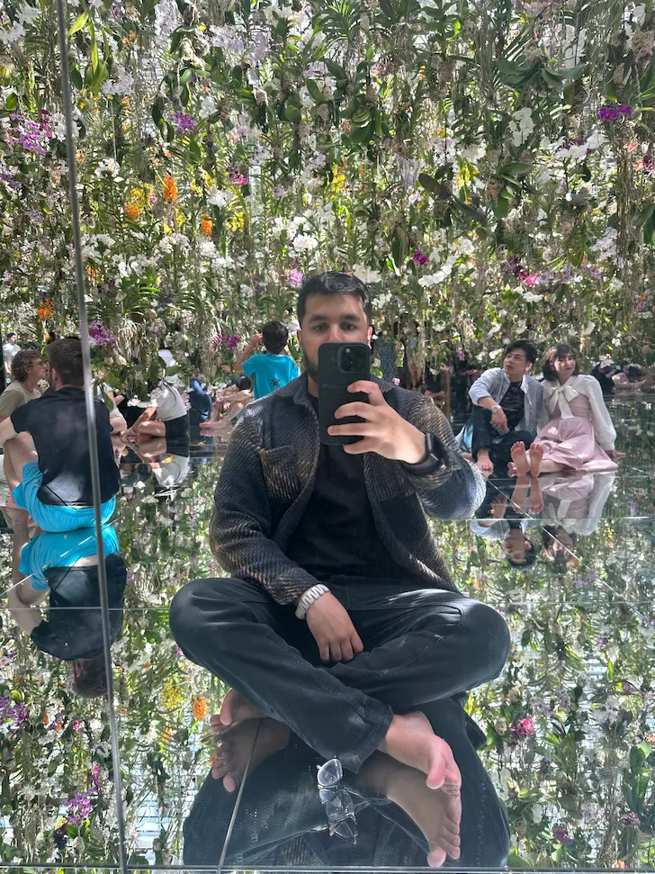 teamLab Planets floating flower garden room, a Tokyo itinerary for first timers highlight